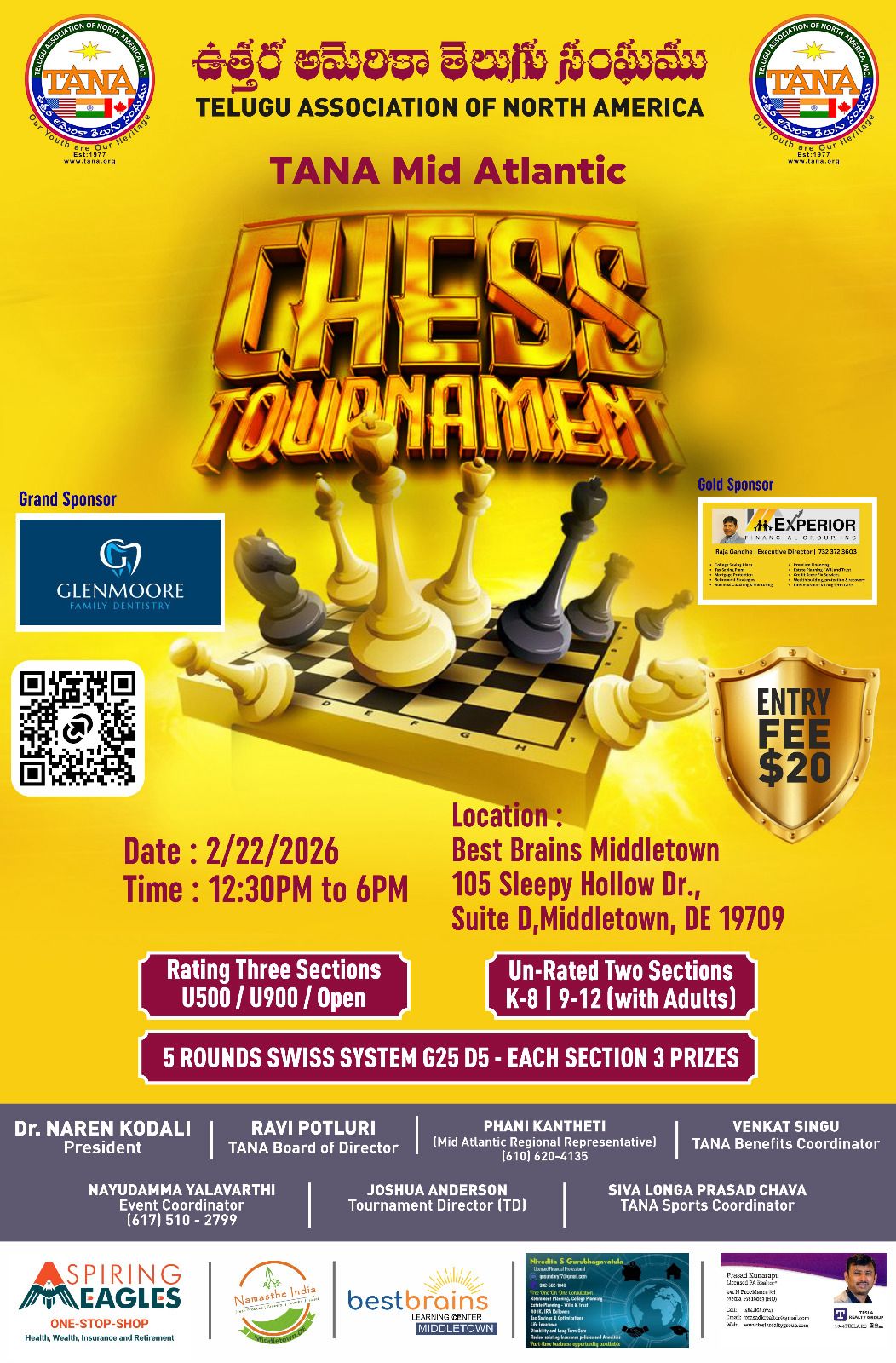 TANA MID-ATLANTIC Chess Tournament