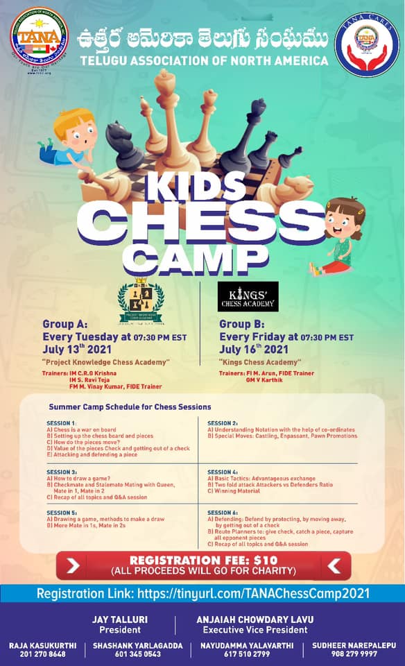TANA Chess Camp - 2021