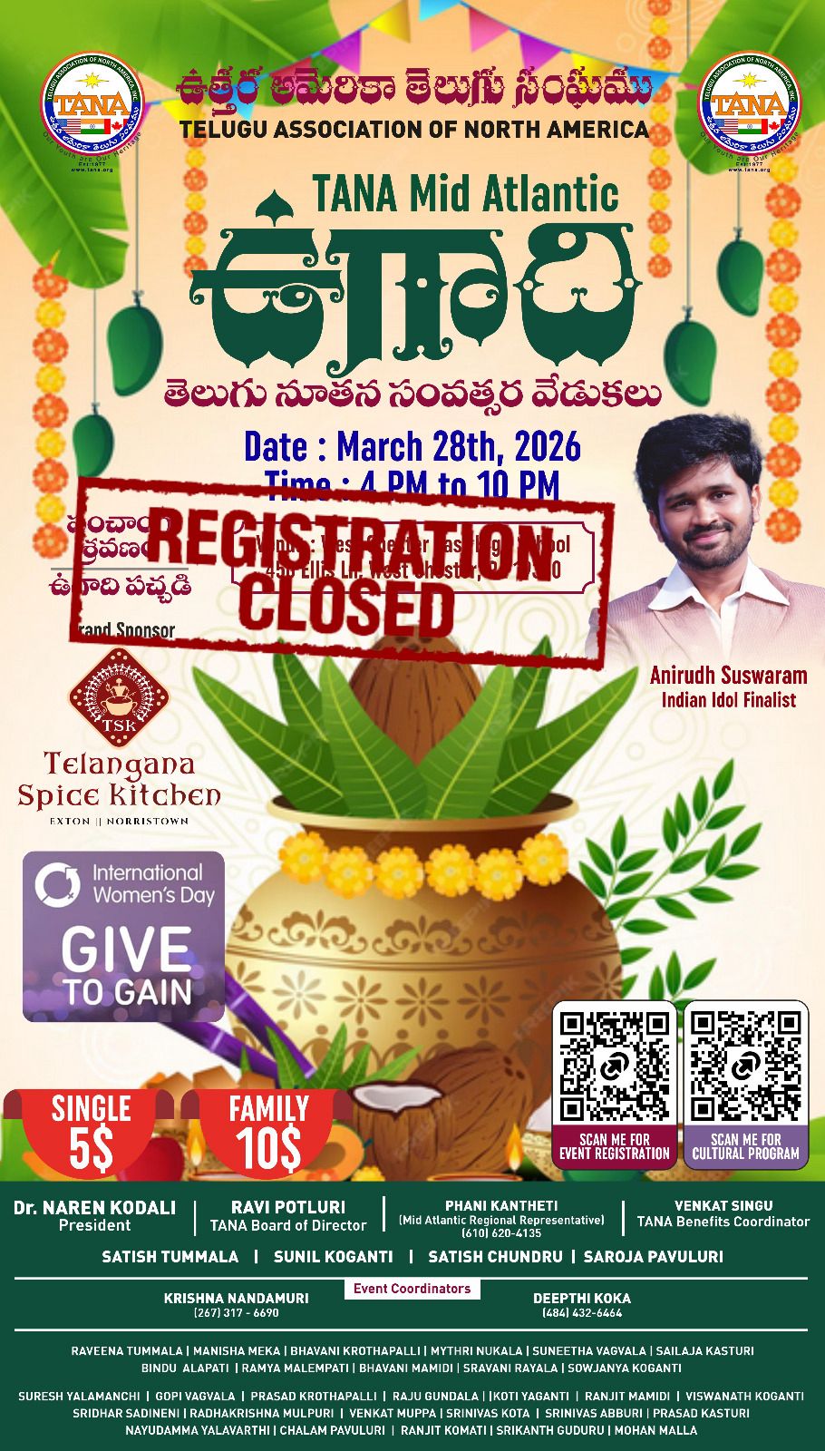Mid Atlantic Ugadi