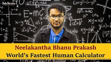 World’s Fastest Human Calculator Show- Neelakantha